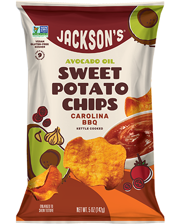 Jackson's kettle-cooked Carolina BBQ Sweet Potato Chips with pure avocado oil. Shop online or in-store at Costco.