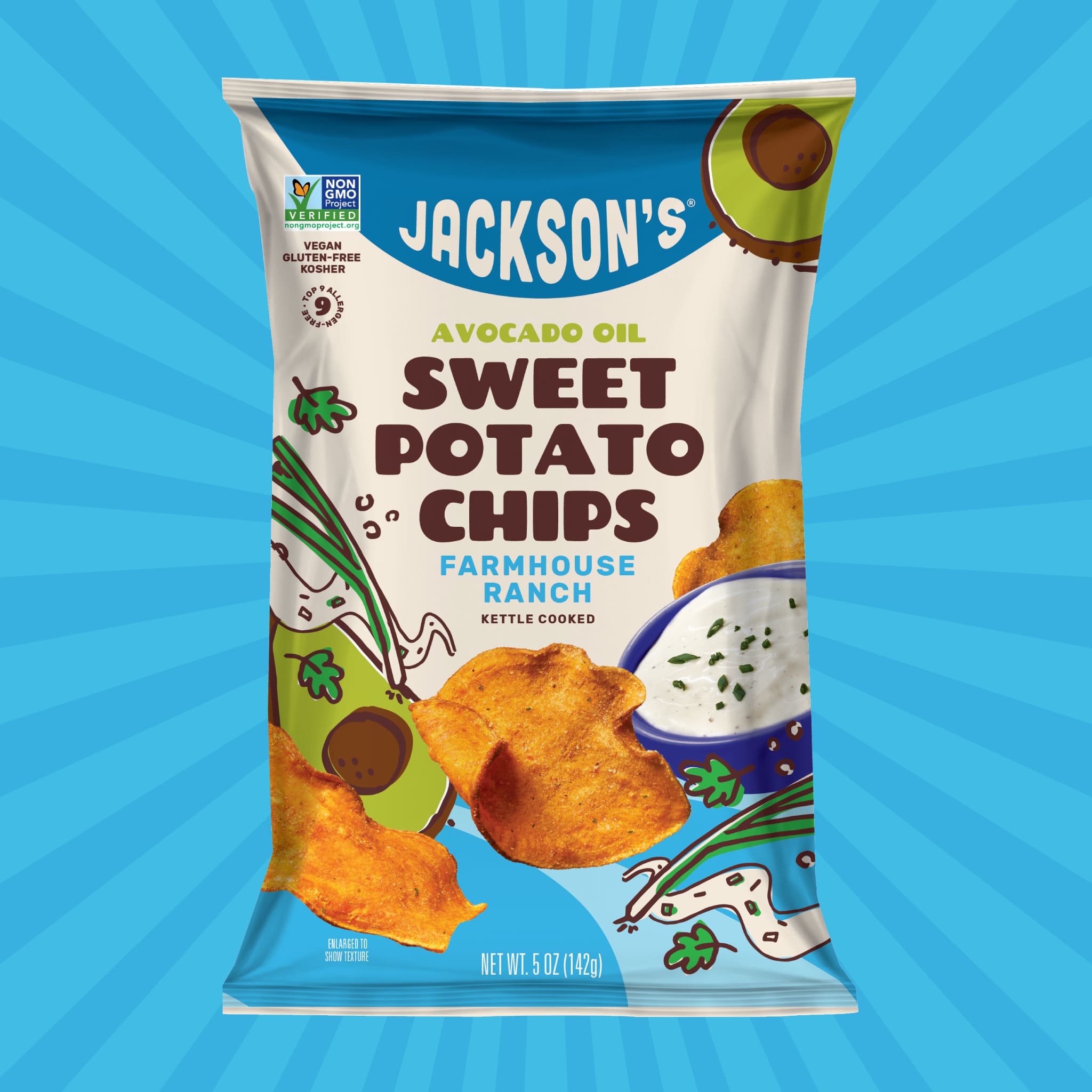 Jackson's Sea Salt Sweet Potato Chips with Avocado Oil - Buy or Subscribe