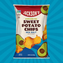 Load image into Gallery viewer, Shop a bag of Jackson&#39;s Sweet Potato kettle chips are top 9 allergen-free, vegan, paleo and kosher
