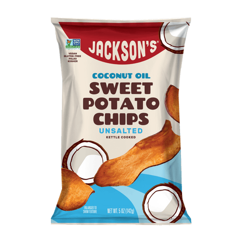 Unsalted Sweet Potato Chips in Coconut Oil 5oz (Pack of 8)