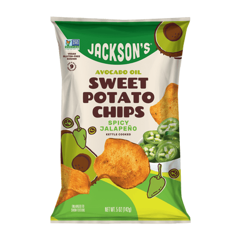 Spicy Jalapeño Sweet Potato Chips in Avocado Oil 5oz (Pack of 8)