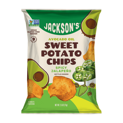 Spicy Jalapeño Sweet Potato Chips in Avocado Oil 2.5oz (Pack of 14)