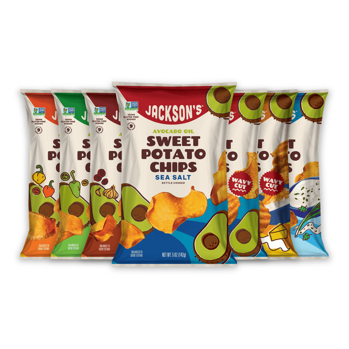 Epic Flavors Variety Pack Sweet Potato Chips in Avocado Oil 5oz - 16 Bags