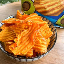 Load image into Gallery viewer, Wavy cut kettle cooked chips for dipping made with sweet potatoes
