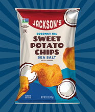Load image into Gallery viewer, Jackson&#39;s Sea Salt Sweet Potato Chips with coconut oil. Non-GMO and keto
