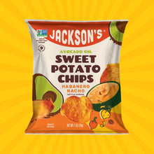 Load image into Gallery viewer, Habanero Nacho kettle-cooked Sweet Potato Chips in Avocado Oil 1oz. AIP snack

