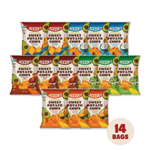 Load image into Gallery viewer, Epic Flavors Variety Pack Sweet Potato Chips in Avocado Oil 2.5oz - 14 Bags. Vegan &amp; Gluten-free chips 
